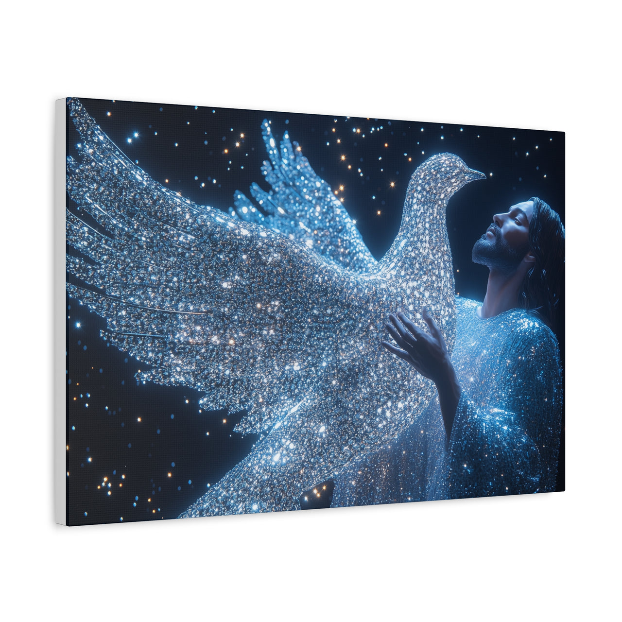 JESUS & HIS DOVE - CANVAS