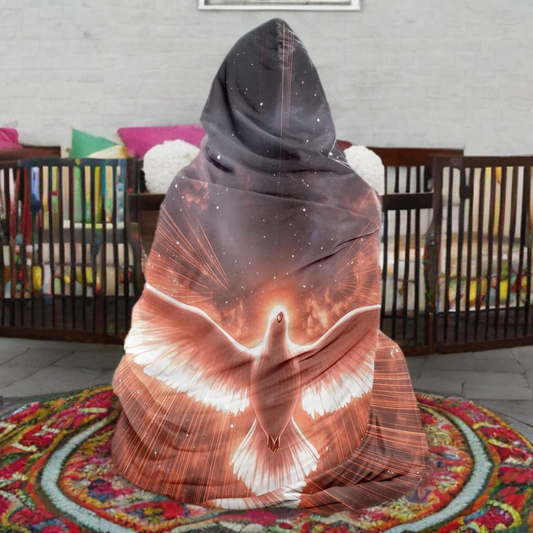 FLYING DOVE - HOODED BLANKET