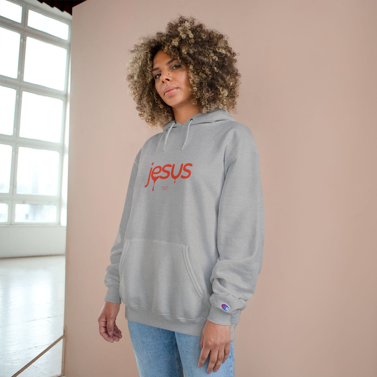 JESUS LOVES YOU - CHAMPION HOODIE