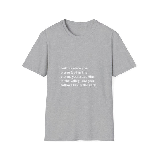 FAITH IS WHEN YOU PRAISE GOD IN THE STORM - TEE