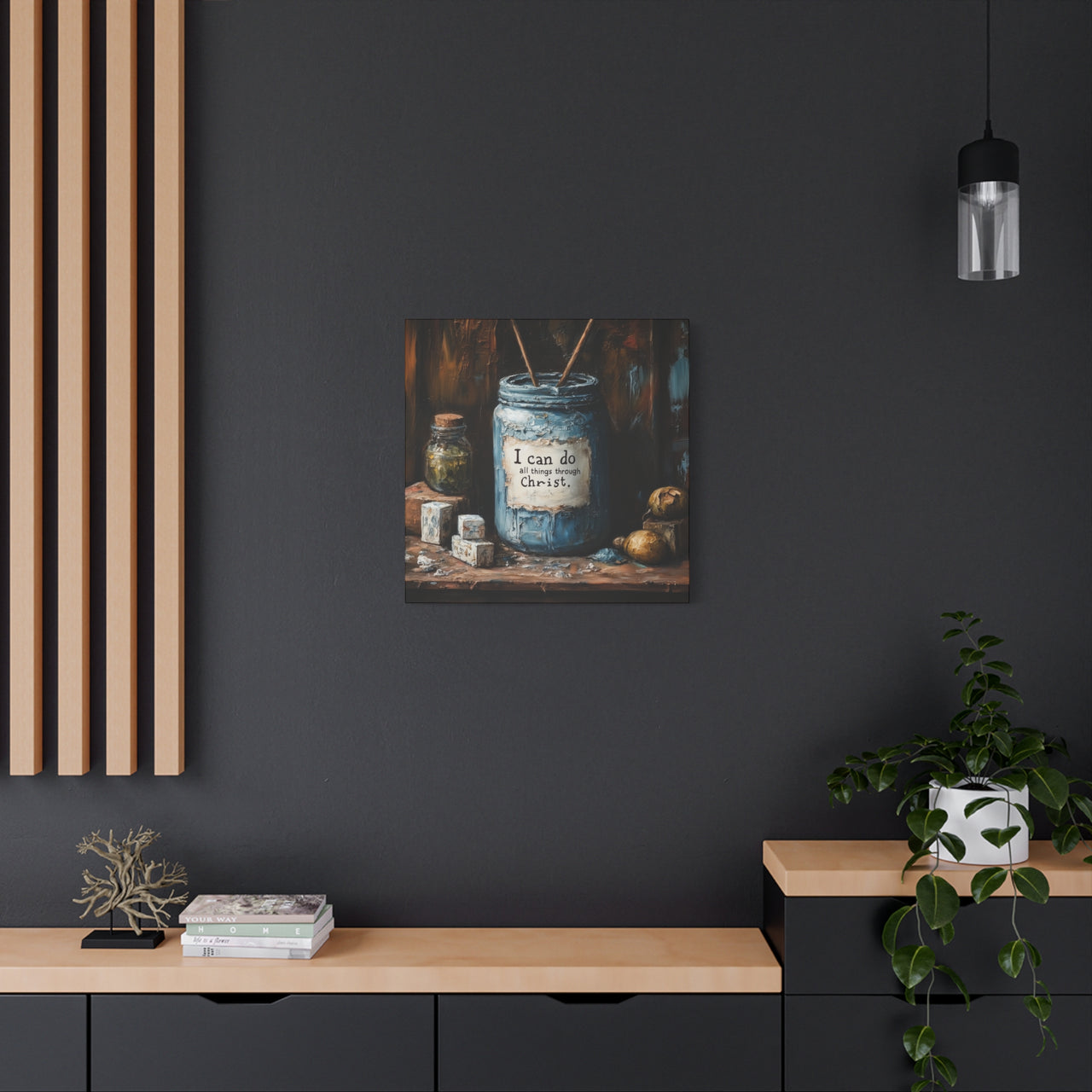 I CAN DO ALL THINGS THROUGH CHRIST - CANVAS