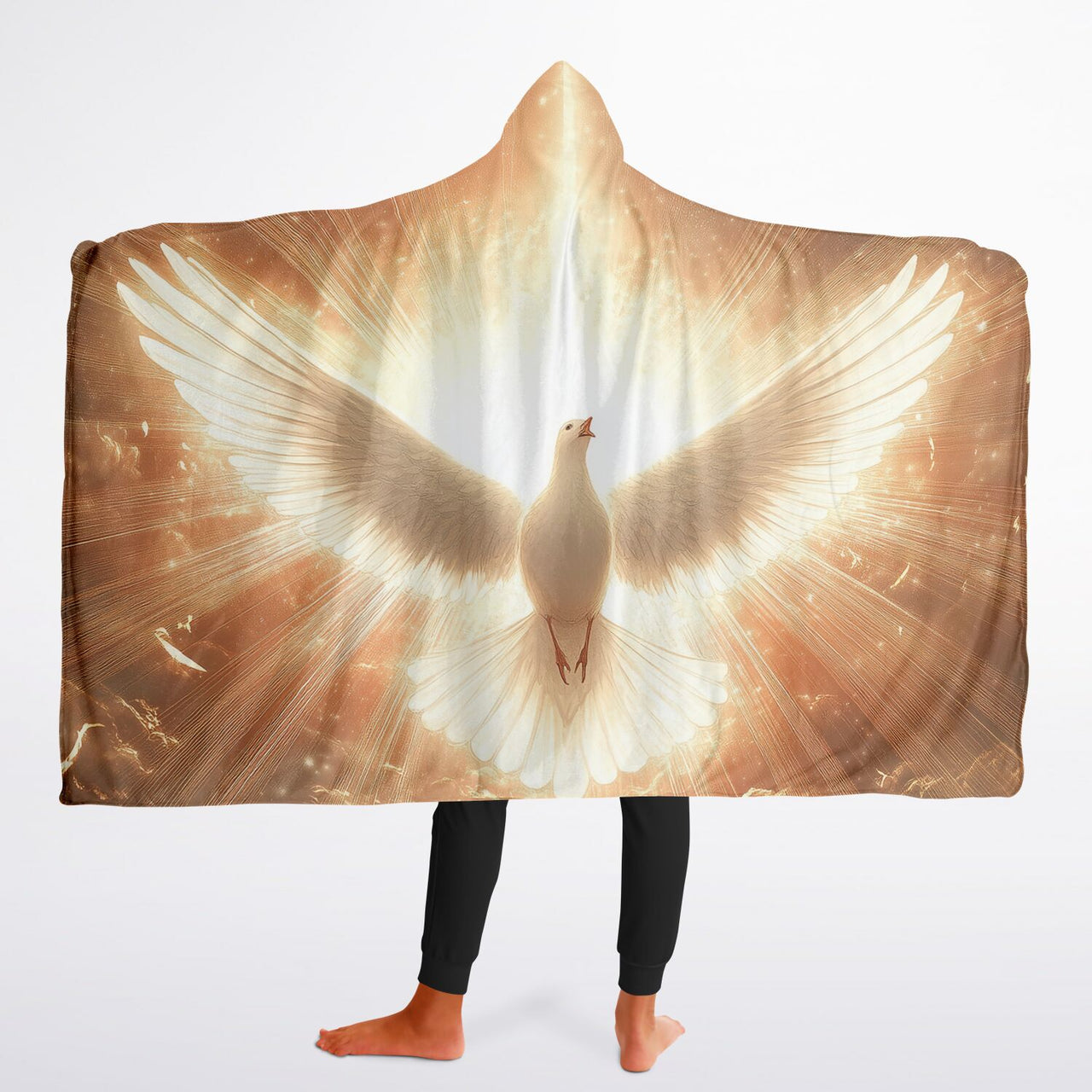 FLYING DOVE - HOODED BLANKET