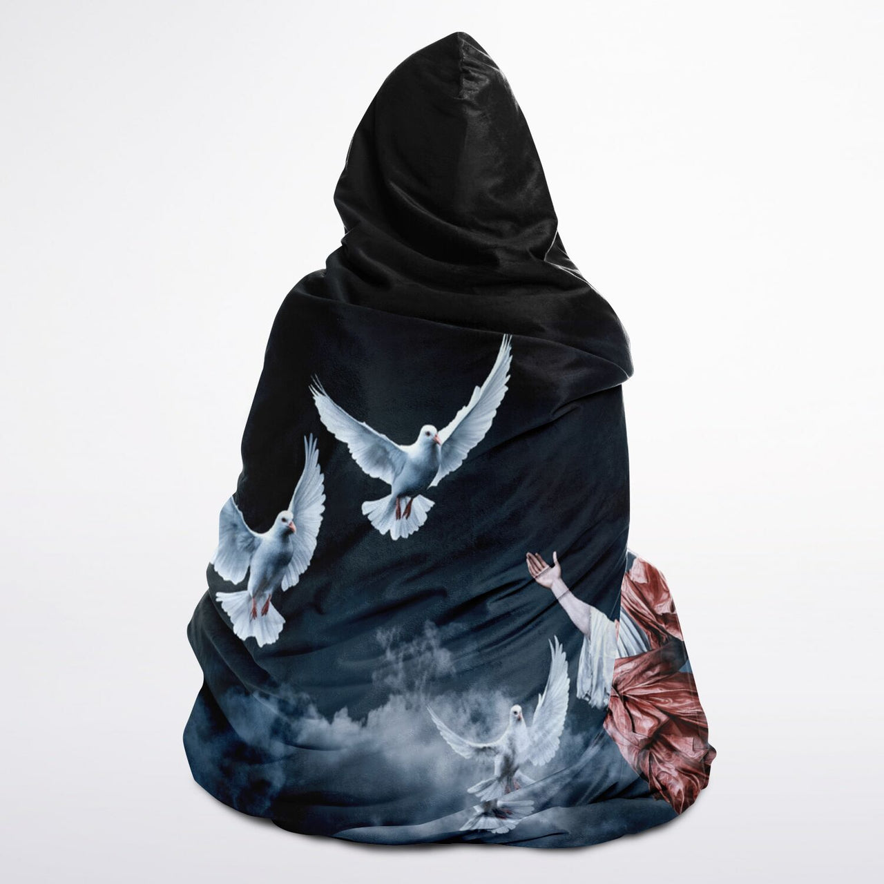JESUS & HIS DOVES - HOODED BLANKET