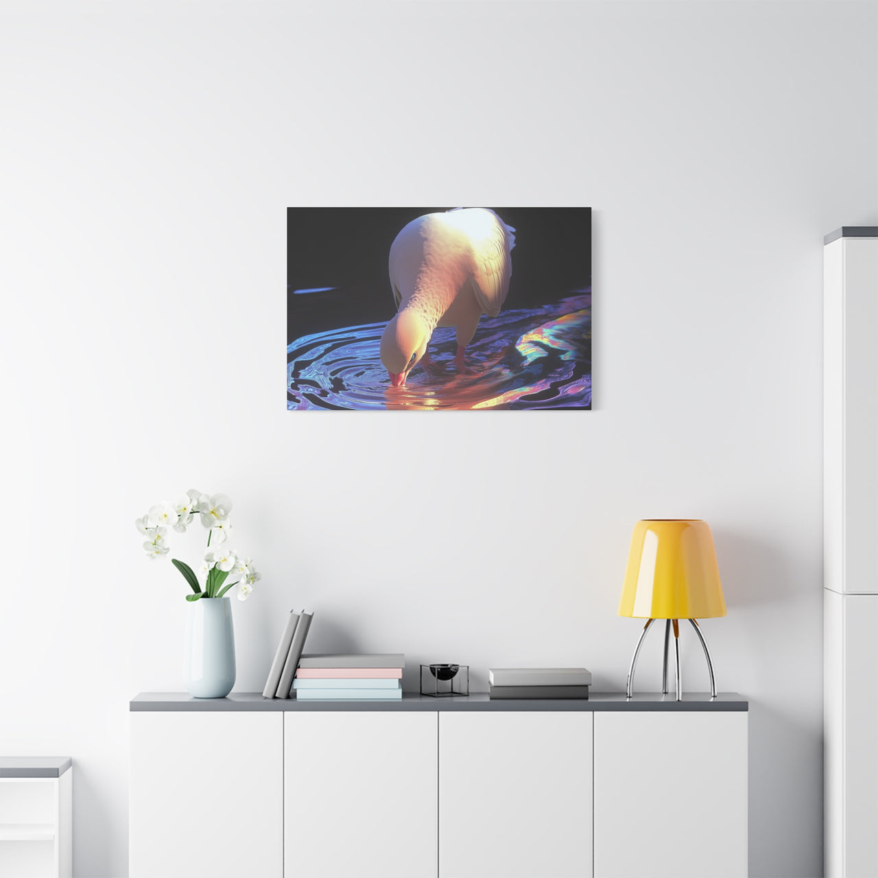 DOVE IN THE HOLY WATER - CANVAS