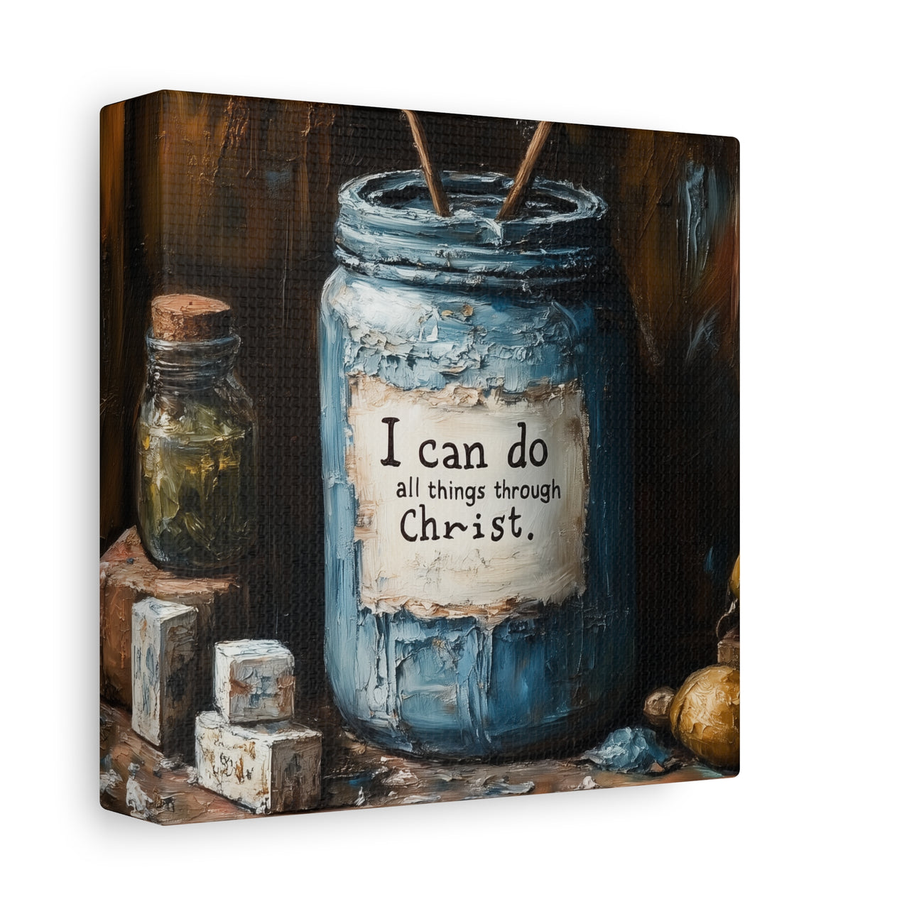 I CAN DO ALL THINGS THROUGH CHRIST - CANVAS