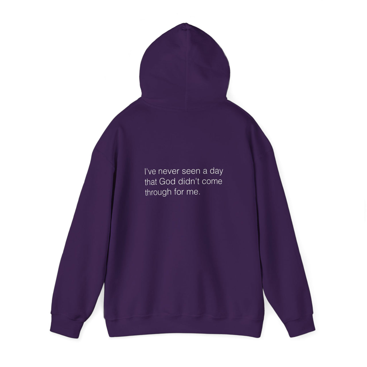 IVE NEVER SEEN A DAY GOD DIDNT COME THROUGH FOR ME - HOODIE