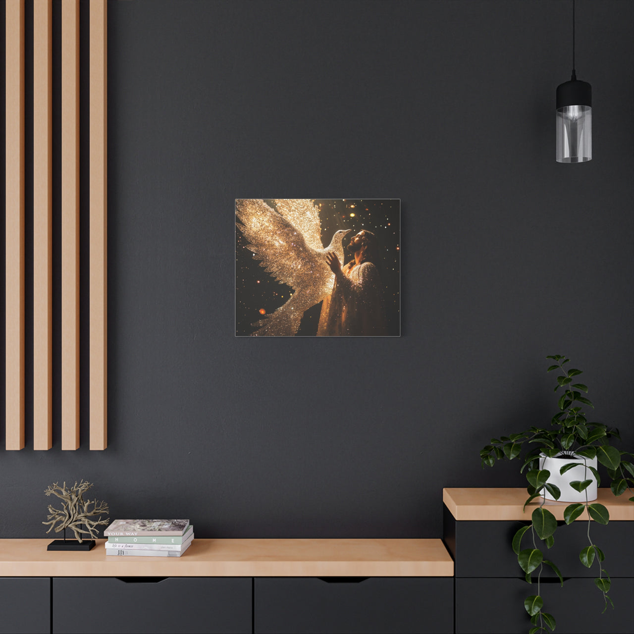 JESUS AND THE DOVE - CANVAS