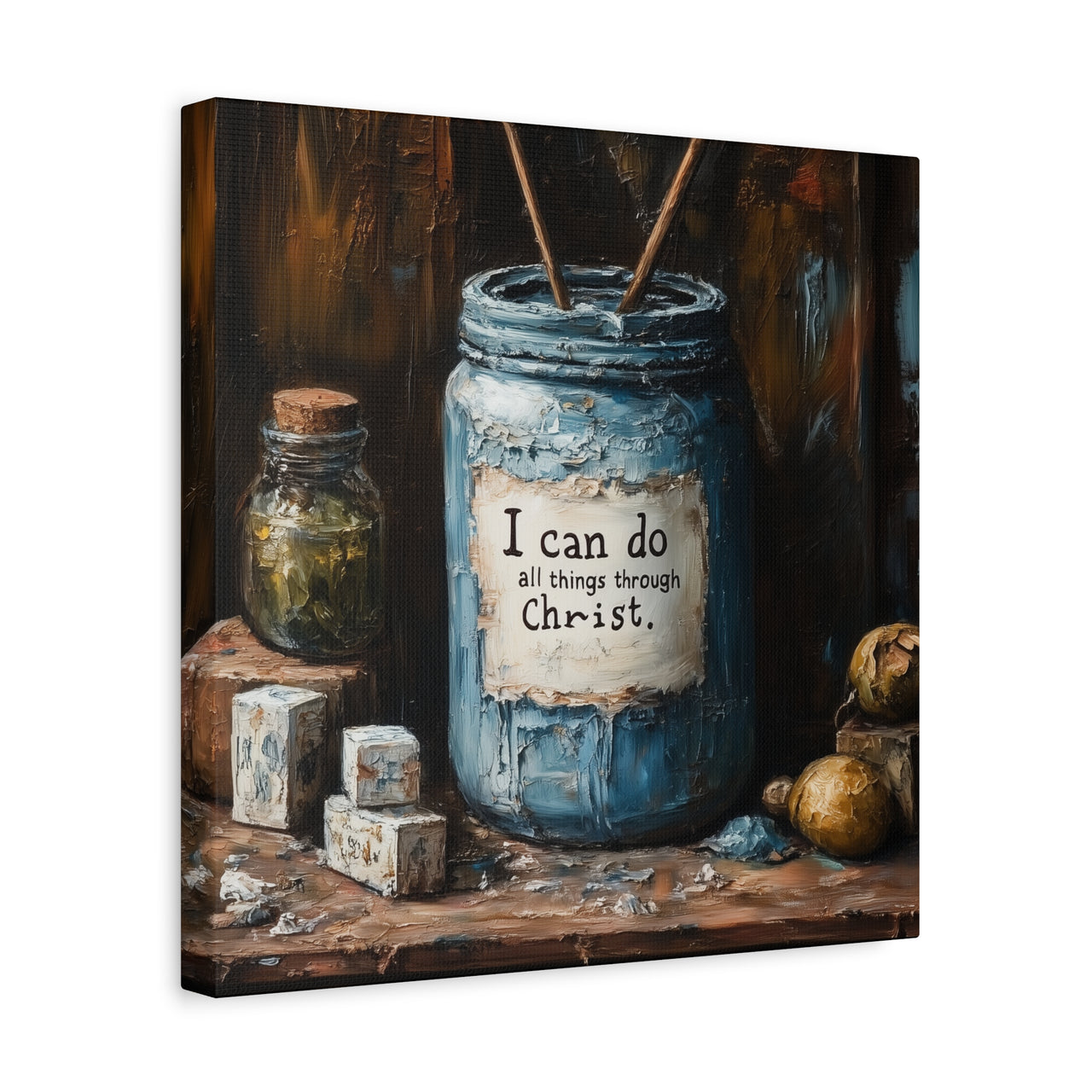 I CAN DO ALL THINGS THROUGH CHRIST - CANVAS