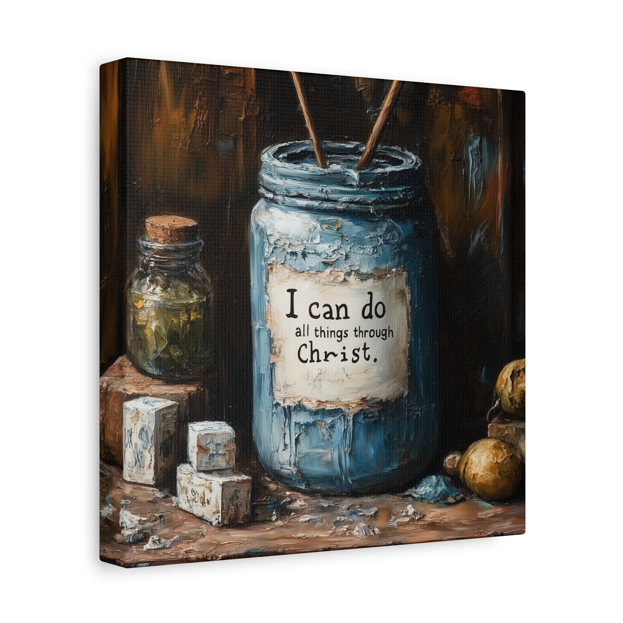 I CAN DO ALL THINGS THROUGH CHRIST - CANVAS