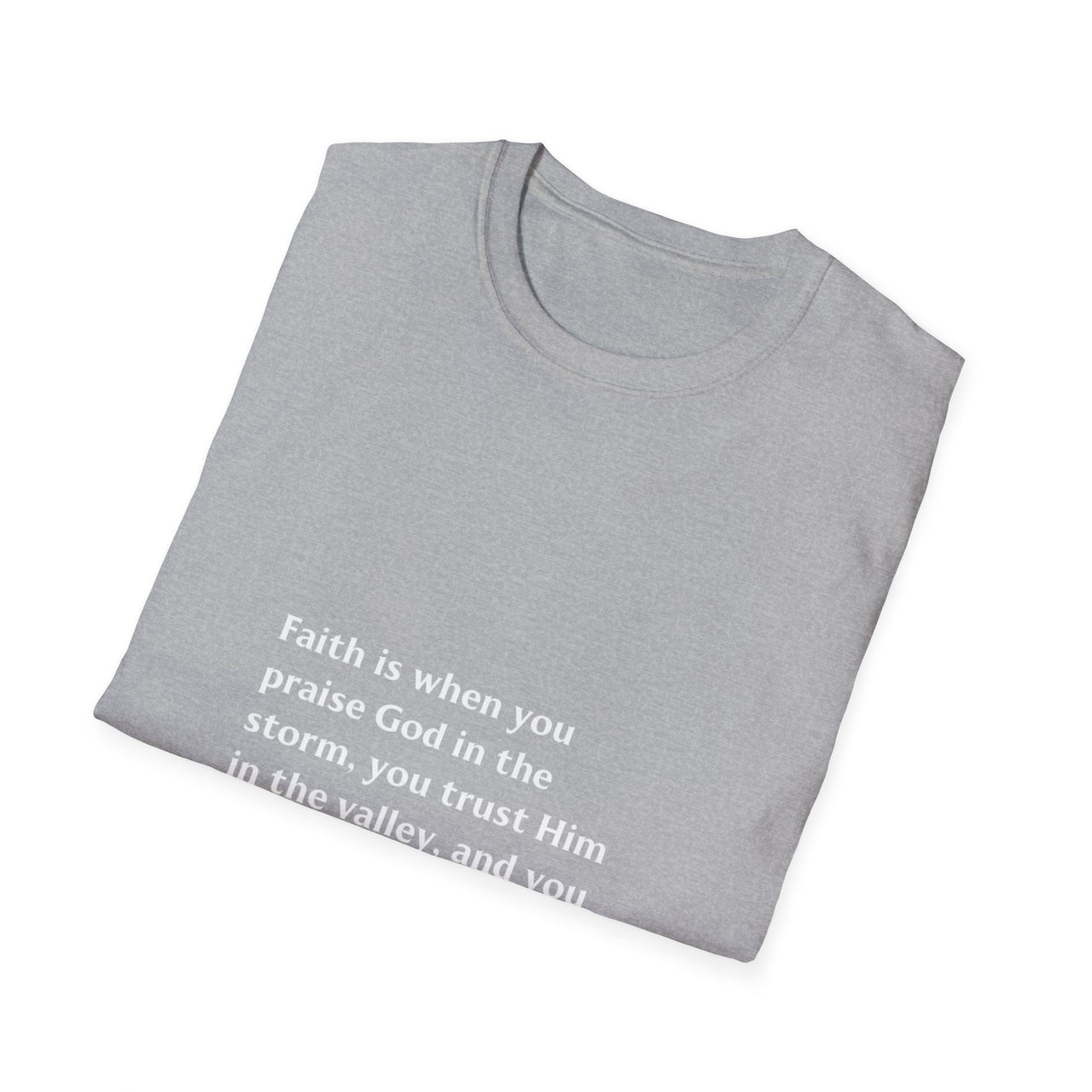 FAITH IS WHEN YOU PRAISE GOD IN THE STORM - TEE