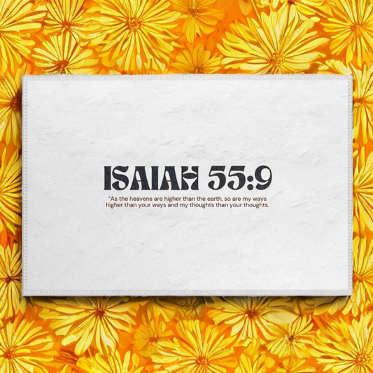 AS THE HEAVENS ARE HIGHER THAN THE EARTH ISAIAH 55:9 - RUG