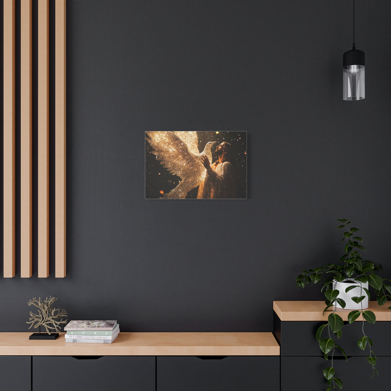JESUS & HIS DOVE - CANVAS
