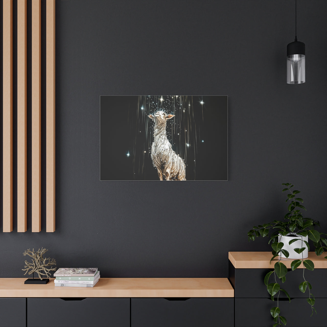 LAMB IN THE STARS - CANVAS