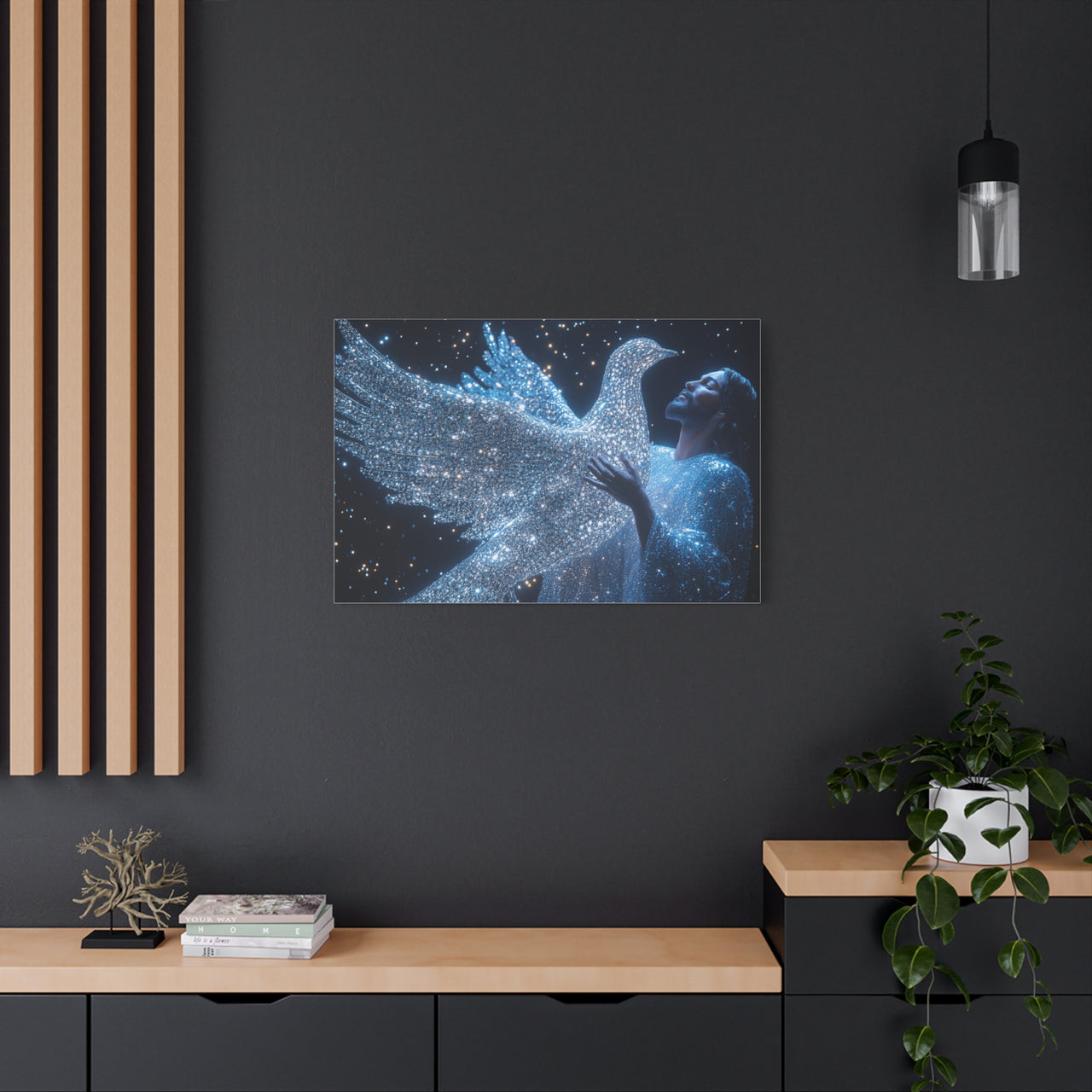 JESUS & HIS DOVE - CANVAS