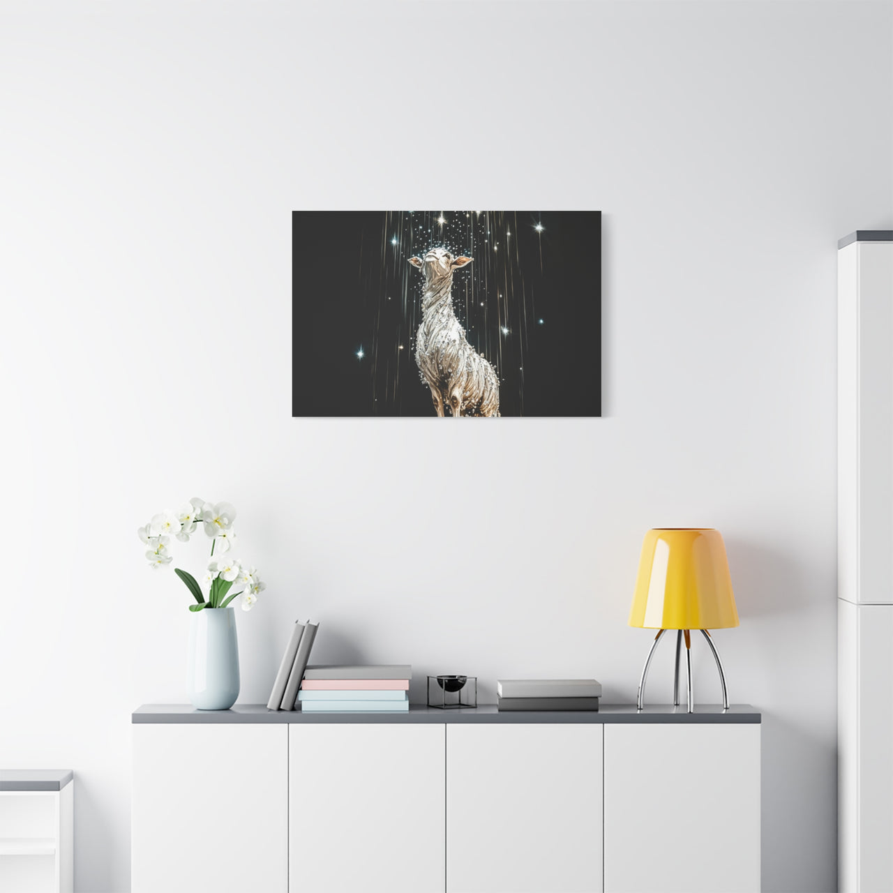 LAMB IN THE STARS - CANVAS