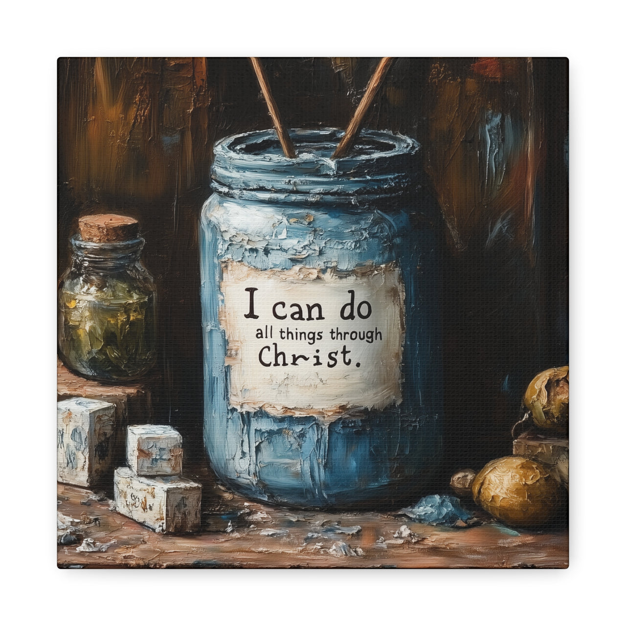 I CAN DO ALL THINGS THROUGH CHRIST - CANVAS