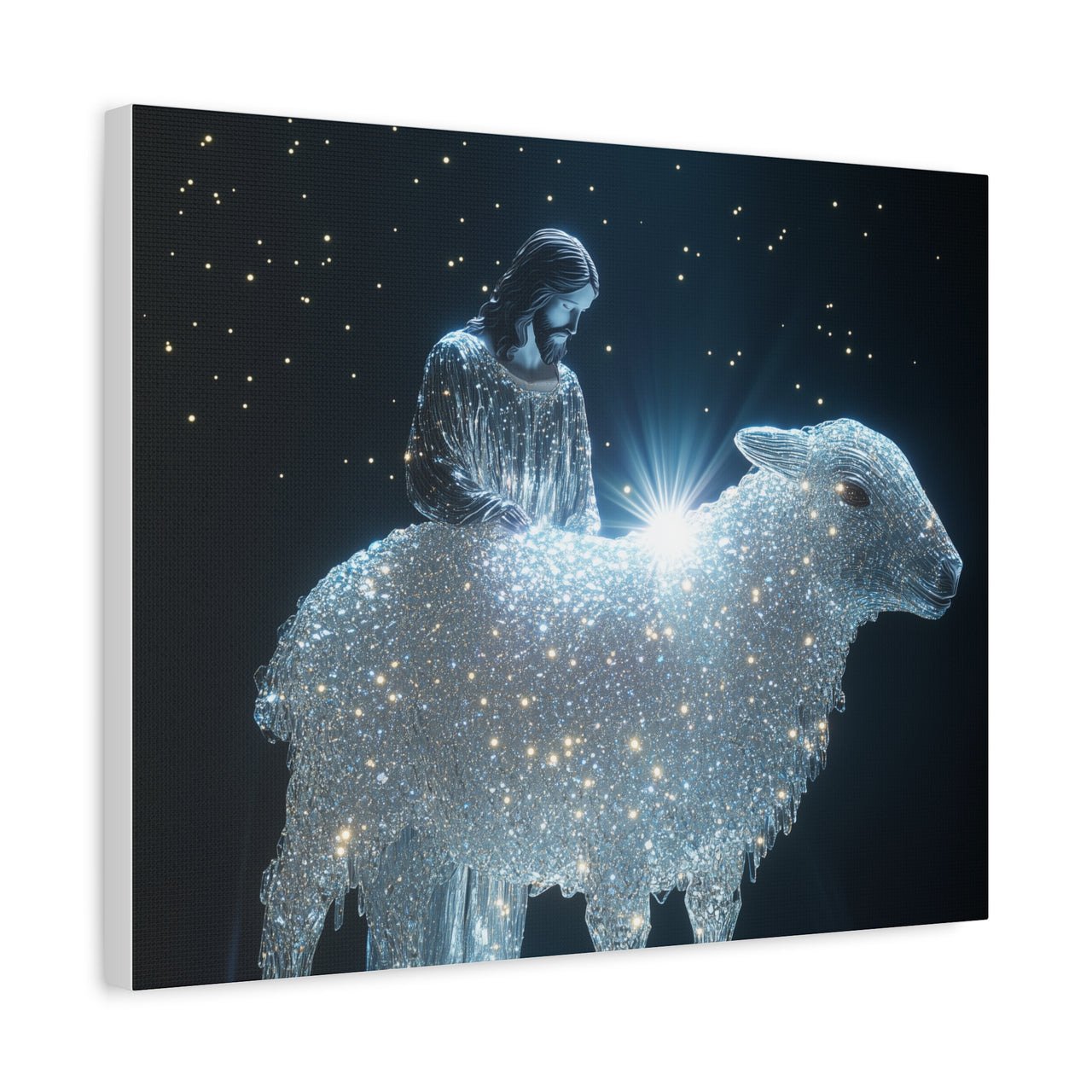 JESUS AND HIS LAMB - CANVAS