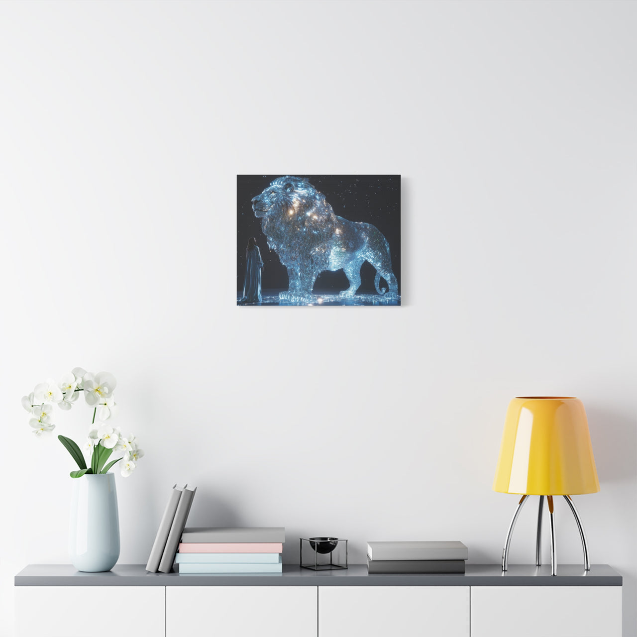 JESUS AND THE LION - CANVAS