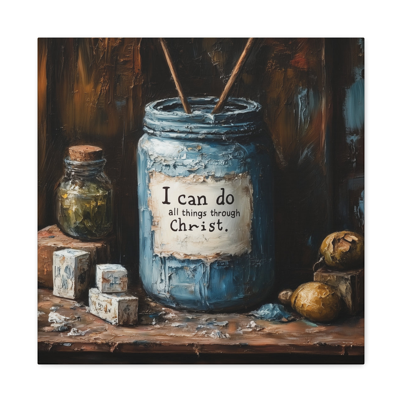 I CAN DO ALL THINGS THROUGH CHRIST - CANVAS