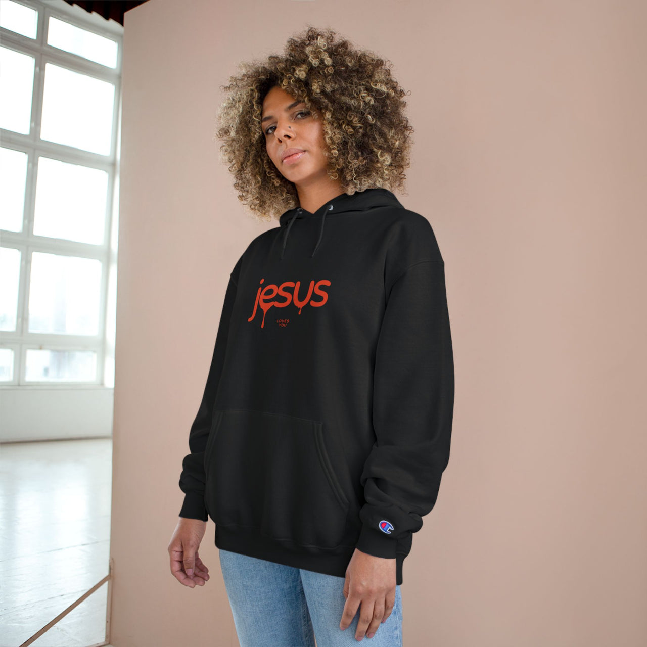 JESUS LOVES YOU - CHAMPION HOODIE