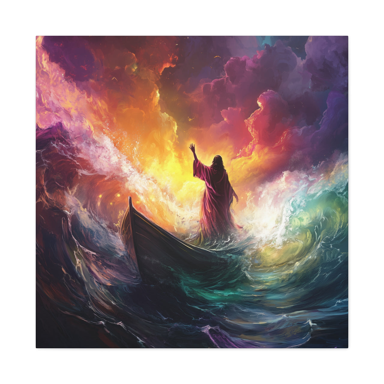 JESUS MOVING OCEANS CANVAS