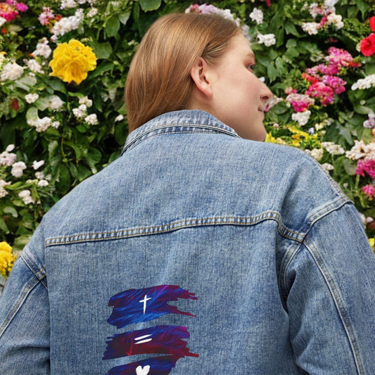 CHRIST IS LOVE - DENIM JACKET