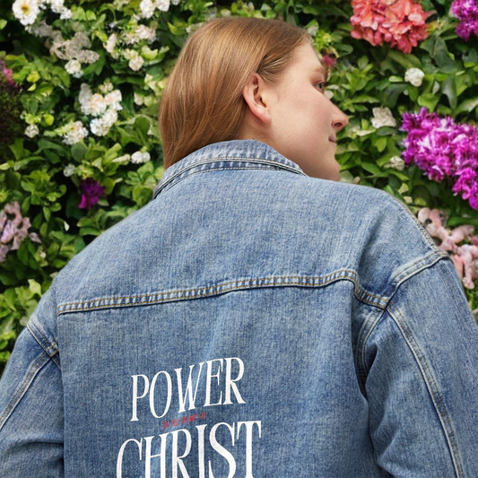 POWER IN THE NAME OF CHRIST - DENIM JACKET