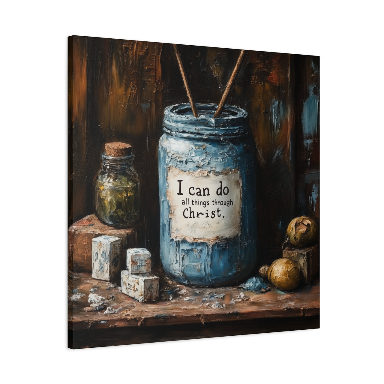 I CAN DO ALL THINGS THROUGH CHRIST - CANVAS