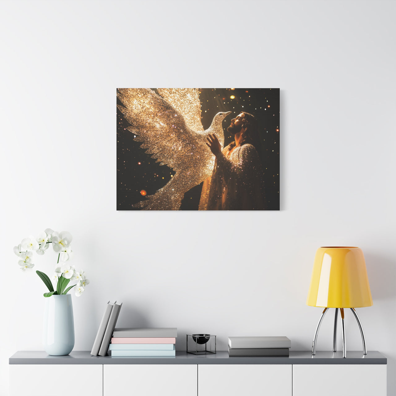 JESUS AND THE DOVE - CANVAS