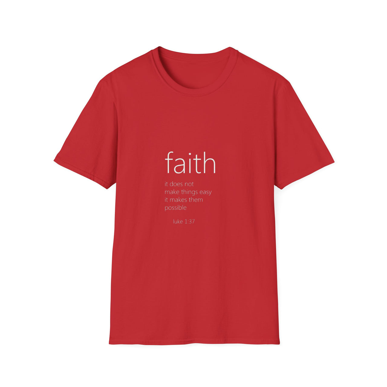 FAITH LUKE 1:37 - TEE