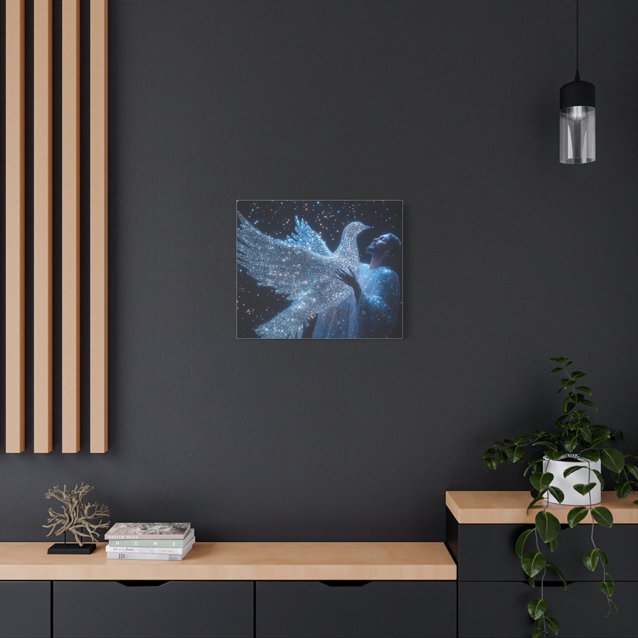 JESUS & HIS DOVE - CANVAS