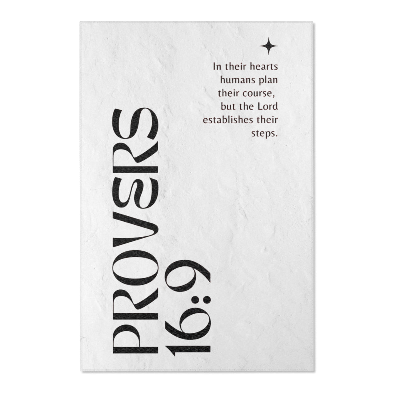 IN THEIR HEARTS HUMANS CHOOSE THEIR COURSE PROVERS 16:9 - RUG