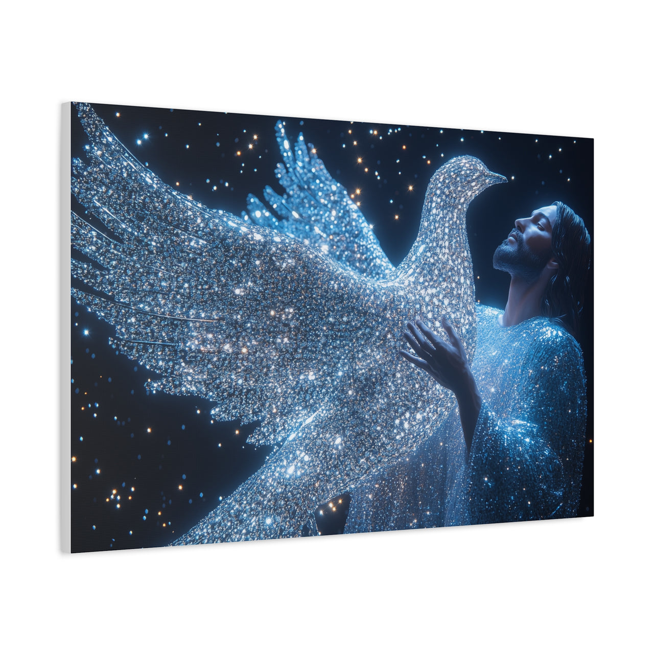 JESUS & HIS DOVE - CANVAS