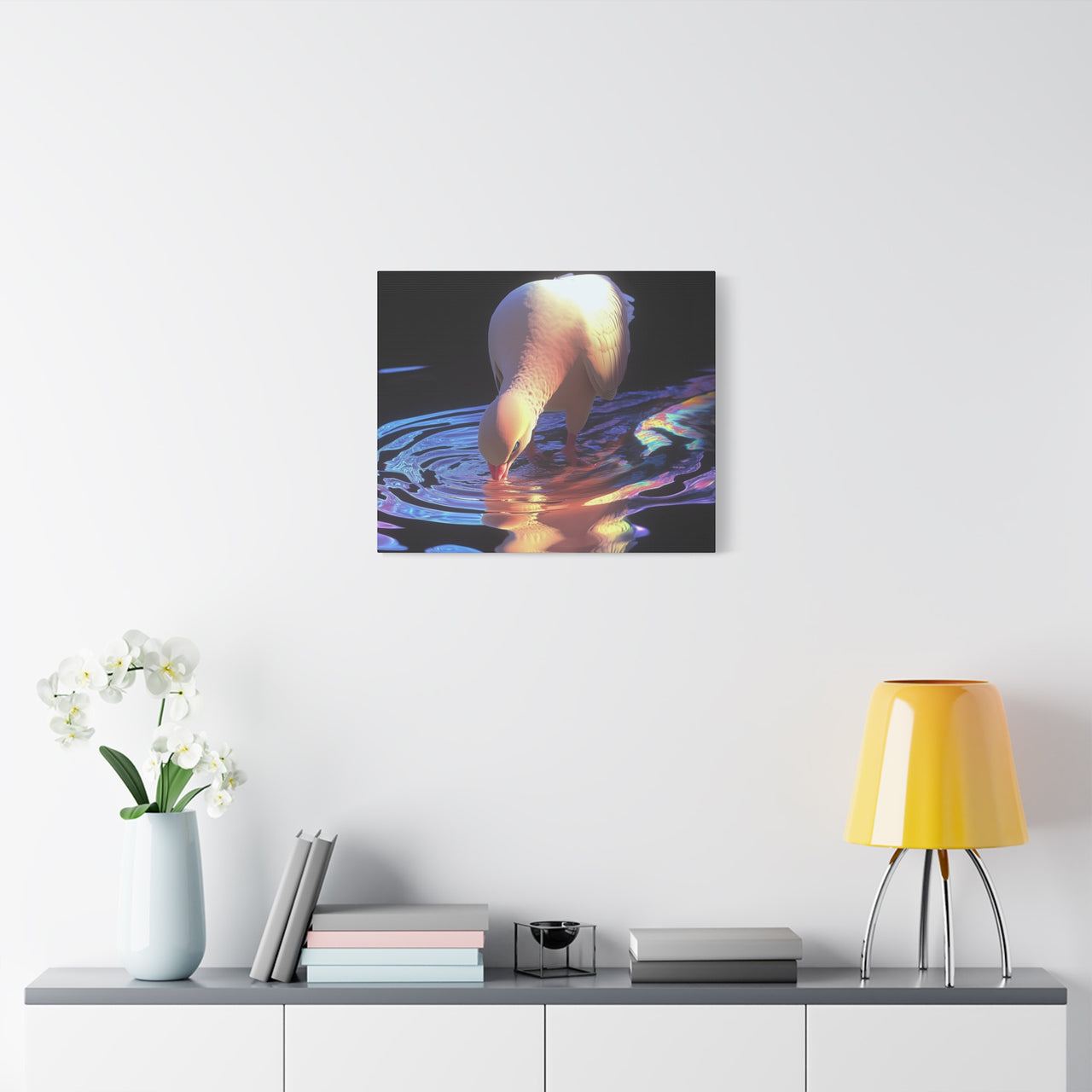 DOVE IN THE HOLY WATER - CANVAS