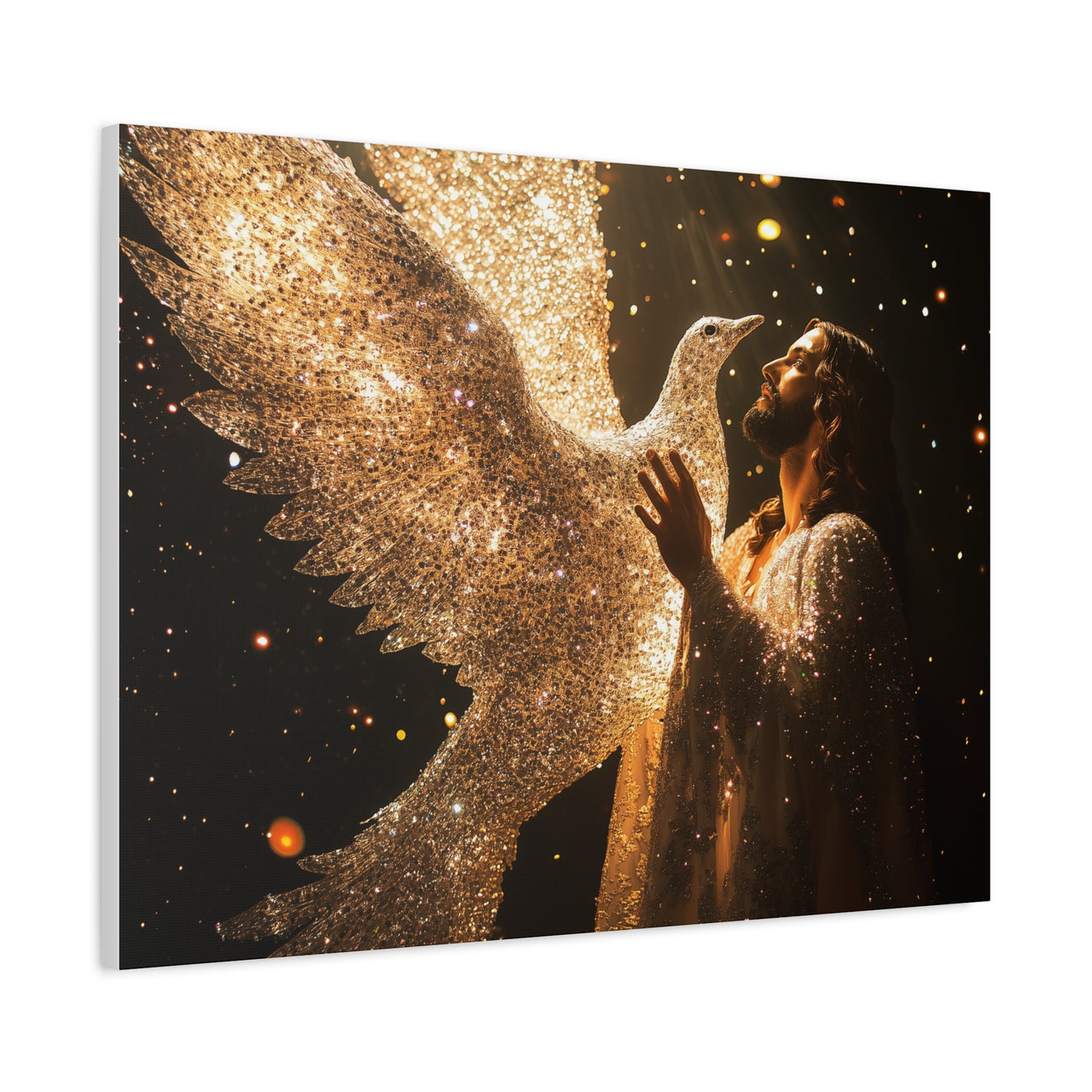 JESUS AND THE DOVE - CANVAS