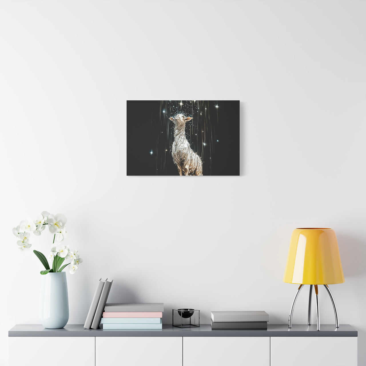 LAMB IN THE STARS - CANVAS