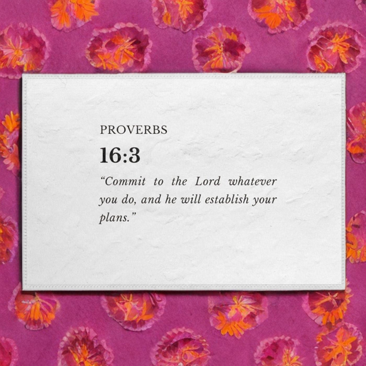 COMMIT TO THE LORD PROVERBS 16:3 - RUG