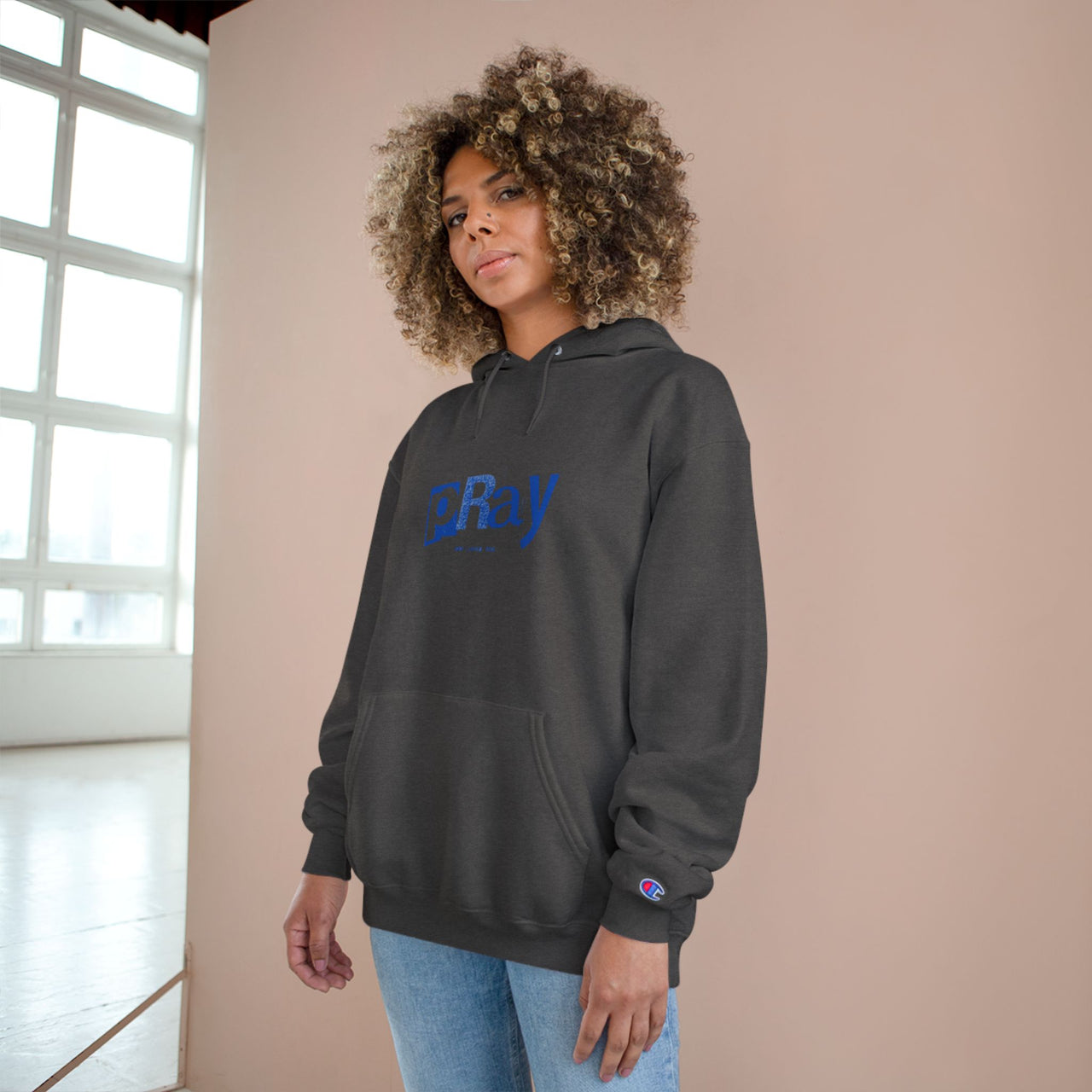 PRAY JESUS LOVES YOU - CHAMPION HOODIE