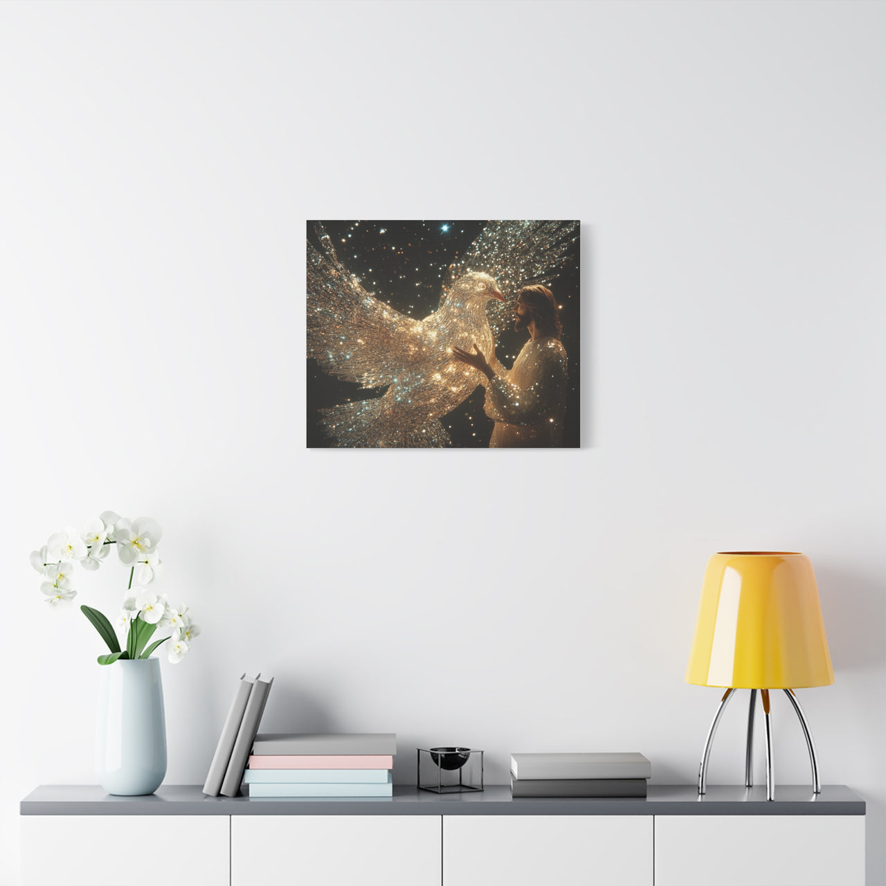 JESUS AND THE DOVE - CANVAS