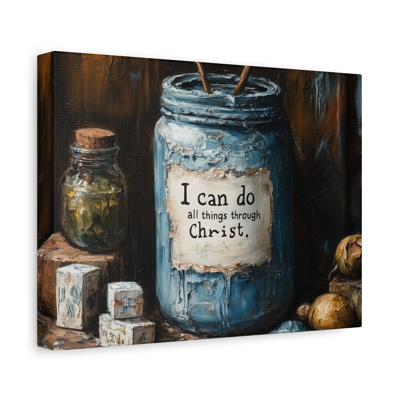 I CAN DO ALL THINGS THROUGH CHRIST - CANVAS