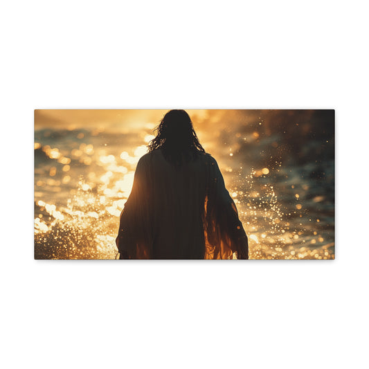 JESUS MOVES WATERS - CANVAS