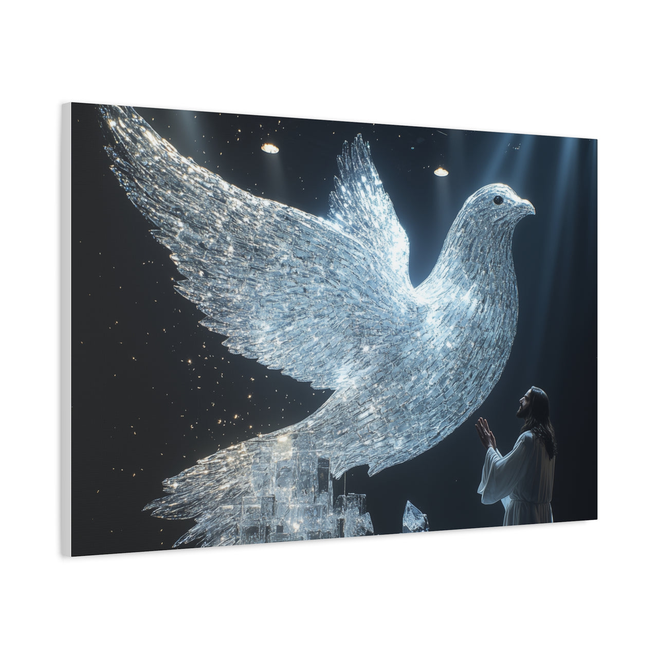 JESUS AND THE DOVE - CANVAS