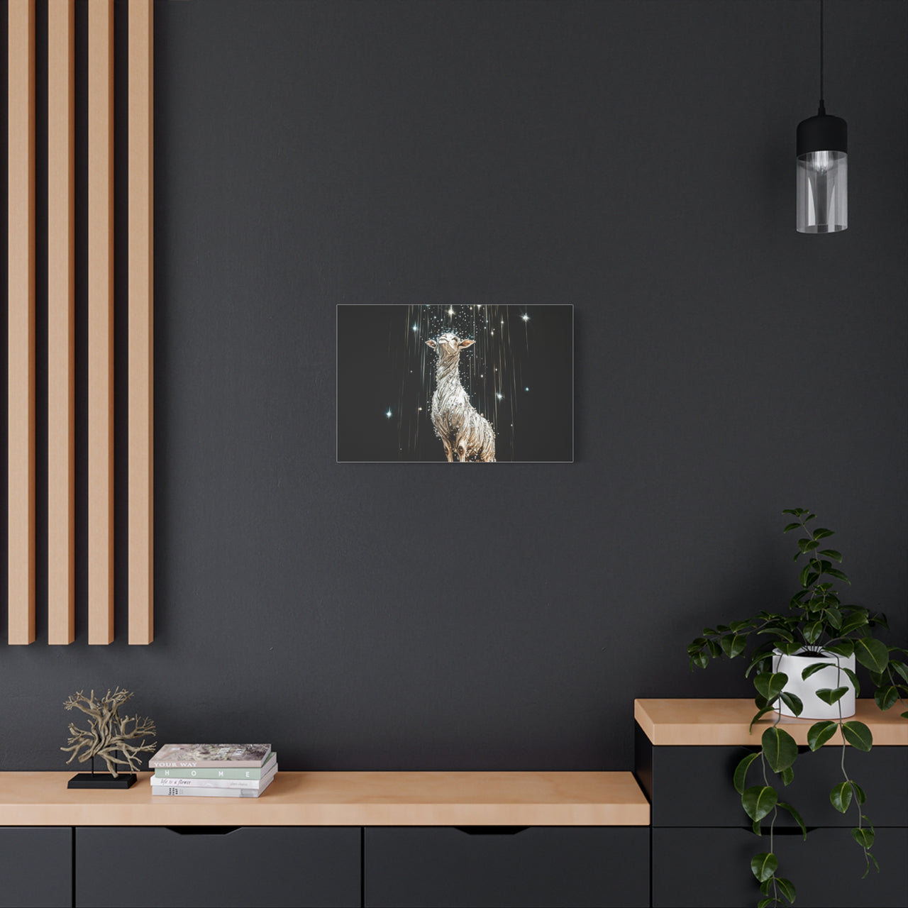 LAMB IN THE STARS - CANVAS