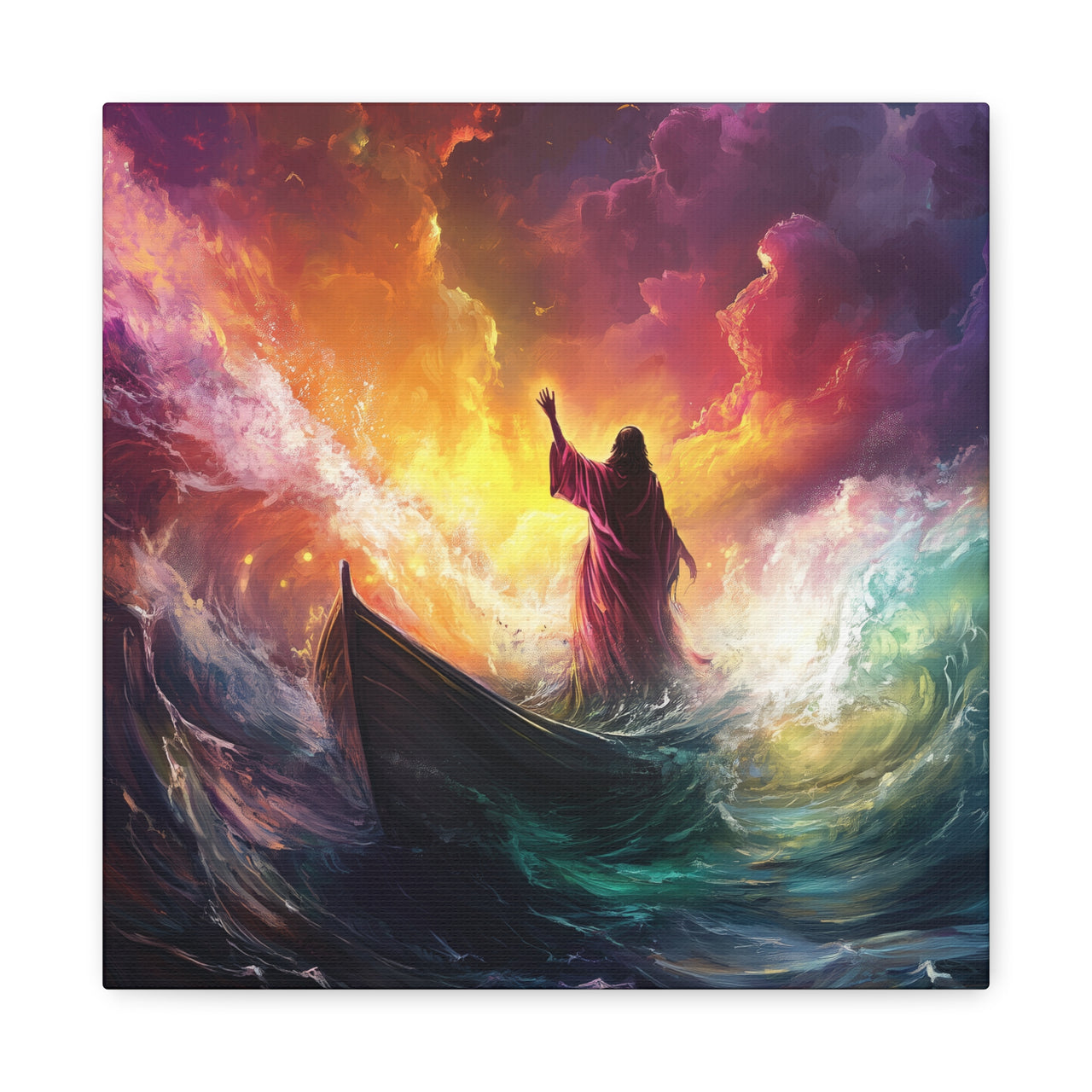 JESUS MOVING OCEANS CANVAS