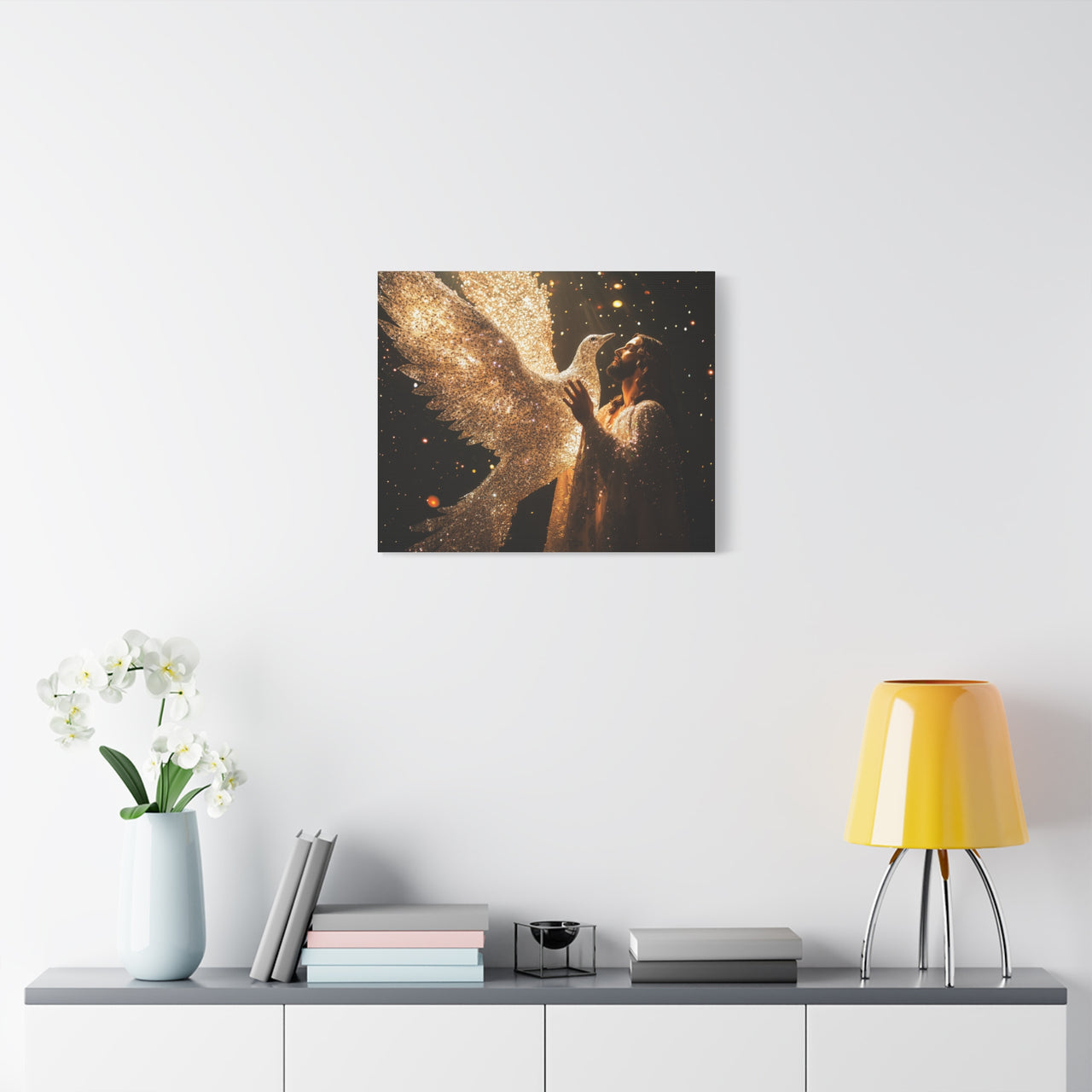 JESUS AND THE DOVE - CANVAS