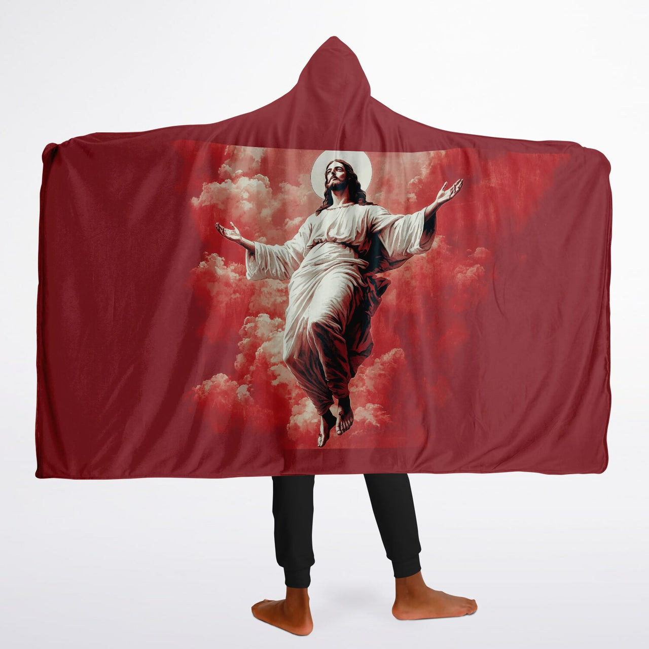 ASCENDING JESUS - HOODED BLANKET