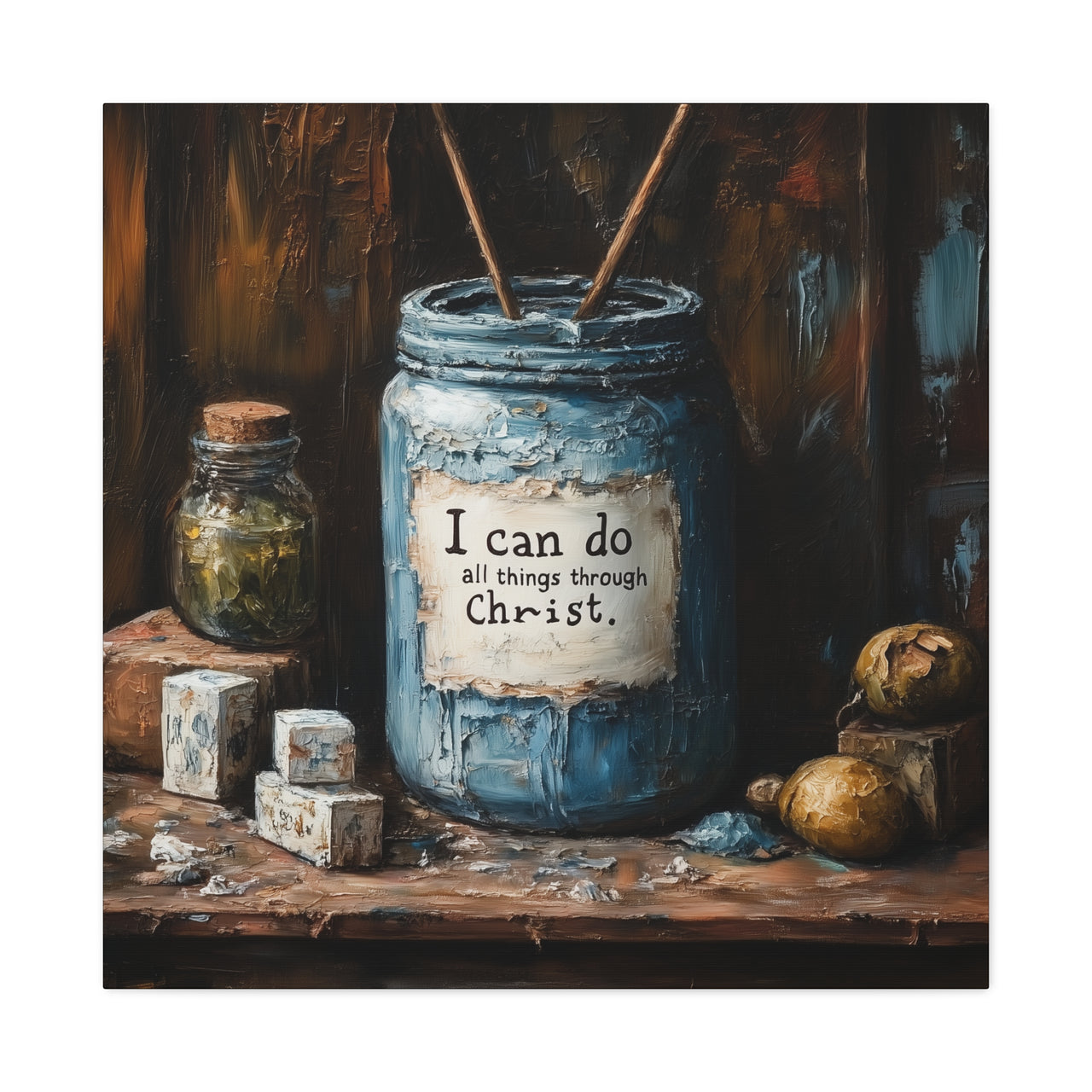 I CAN DO ALL THINGS THROUGH CHRIST - CANVAS