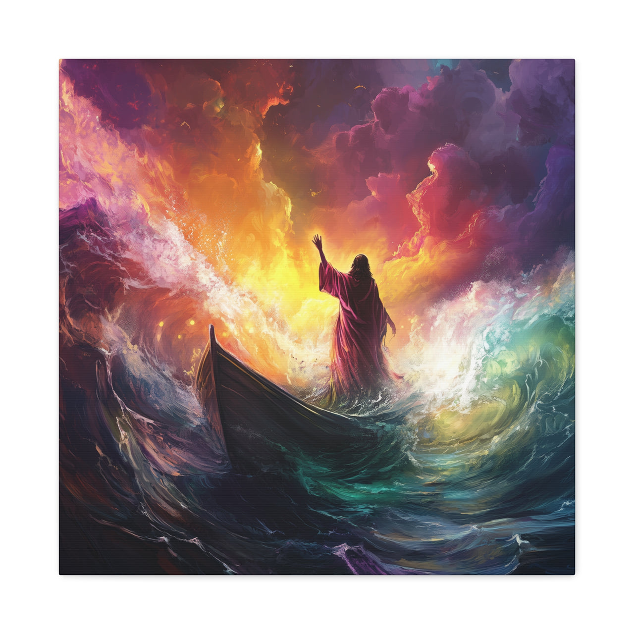JESUS MOVING OCEANS CANVAS