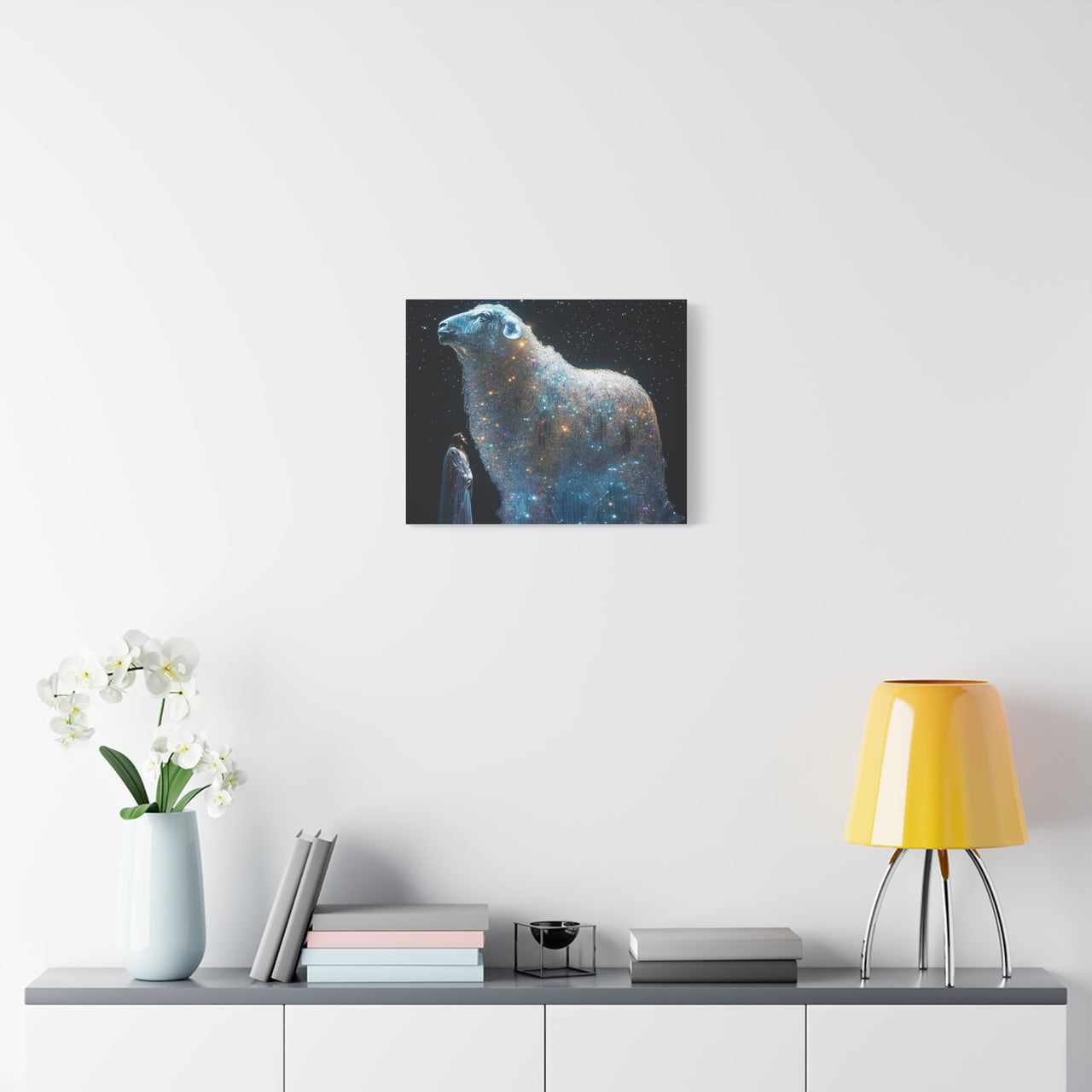 JESUS AND HIS LAMB - CANVAS