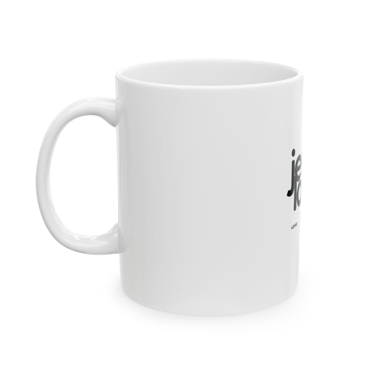 JESUS LOVES - WHITE MUG